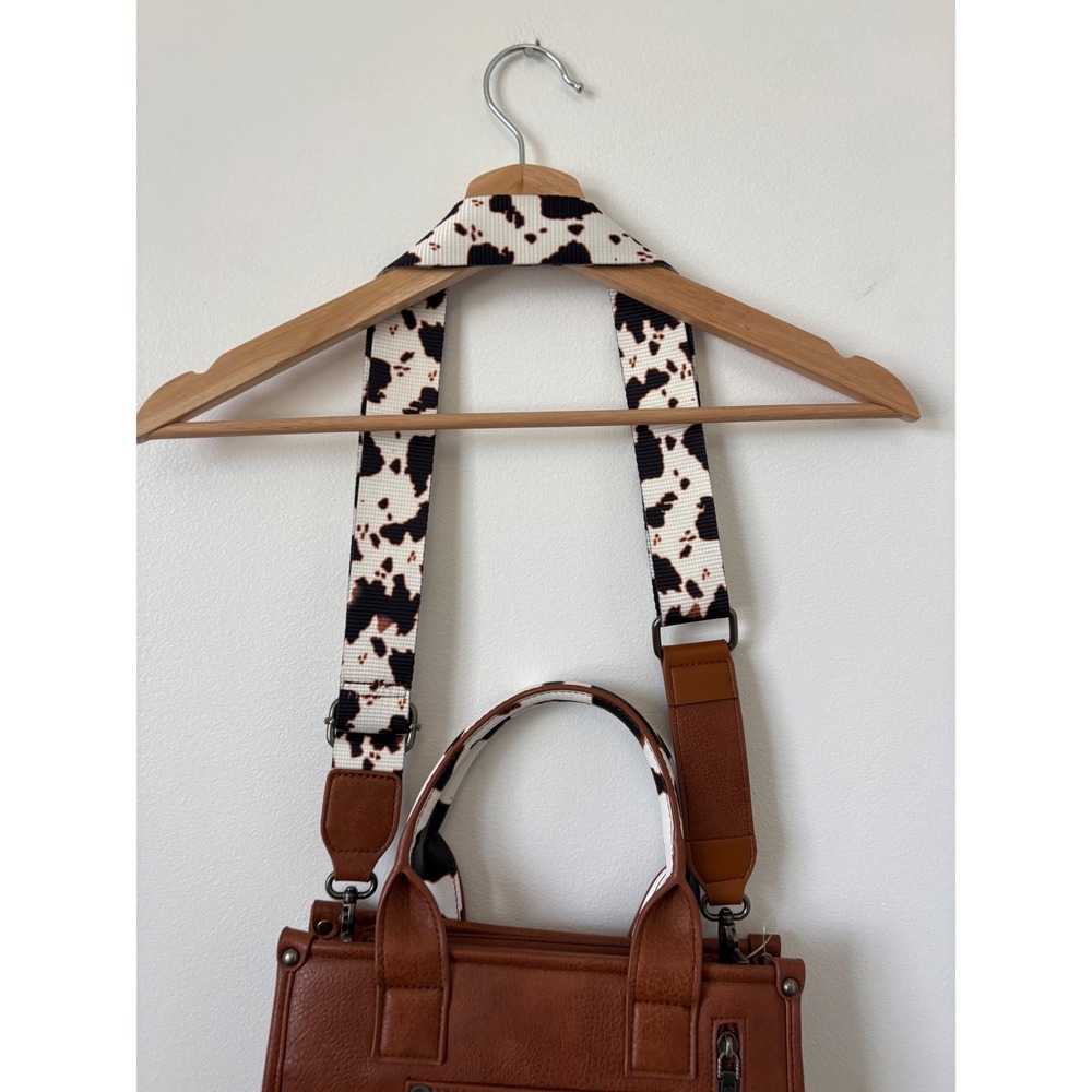 Montana West Wrangler Cow Print Crossbody Small Tote – NWT - Picture 7 of 10